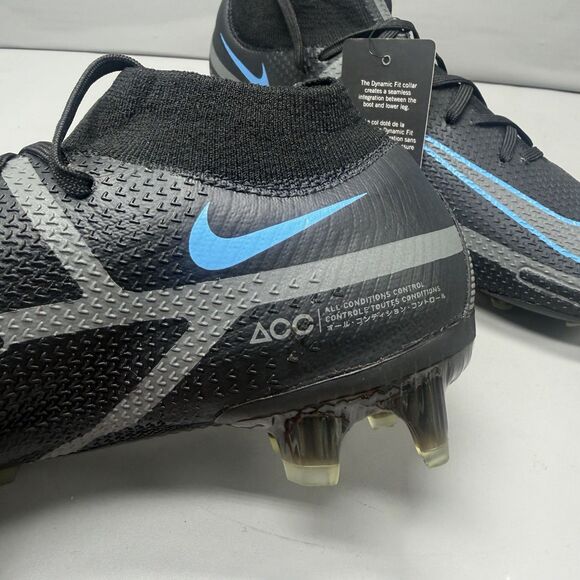 Nike Phantom GT2 Elite FG ACC Black Blue Soccer Cleats CZ9889-004 Men Sz 6 NEW main image 12